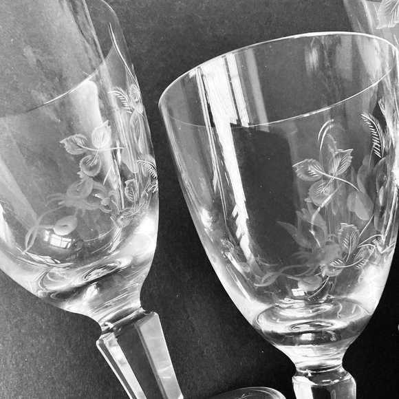 VINTAGE ROSENTHAL Cordial Glasses Set of 5 EUC - Picture 4 of 9